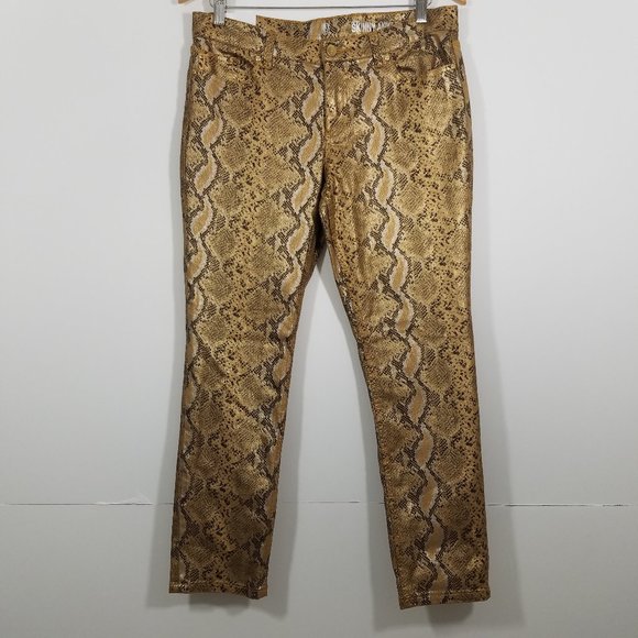 New York & Company Pants - New York & Company Animal Print Skinny Ankle Pant